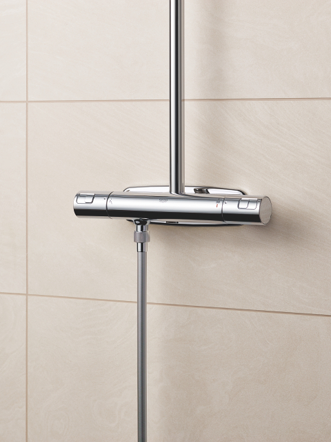 Vitalio Start System 250 Cube Duschsystem med 160cc-termostat för väggmontering 8