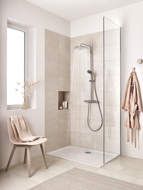 Vitalio Joy System 260 Duschsystem med 160cc-termostat för väggmontering 8