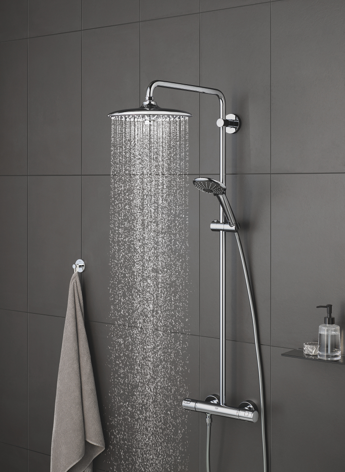 Vitalio Joy - Handshower 110mm with 3 Spray Types - Chrome 6