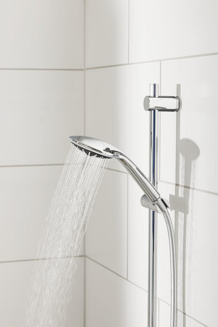 Vitalio Joy 110 Mono – Wall Holder Set – Water-Saving – Chrome 5