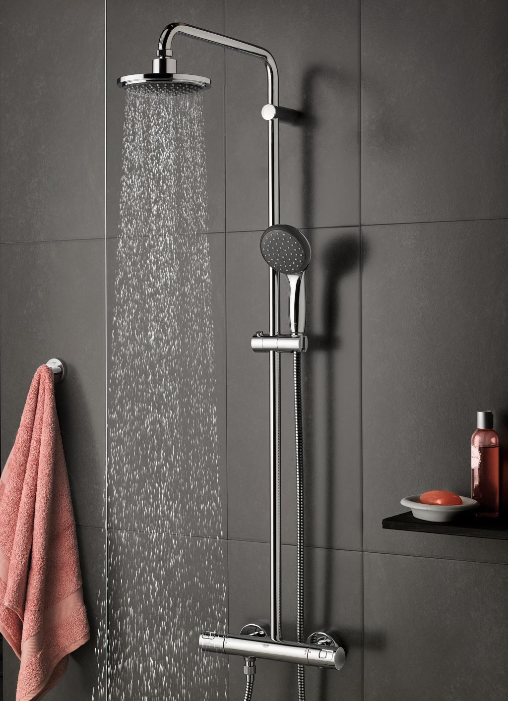 Tempesta System 210 Shower system with thermostat for wall mounting GROHE