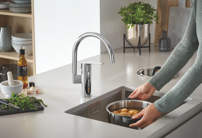 Start - Kitchen Tap C-Spout - Chrome 6