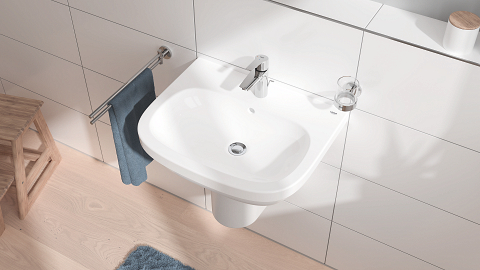 Start - Robinet de lavabo taille S avec tirette et vidage - Économie d'énergie - Chromé 8