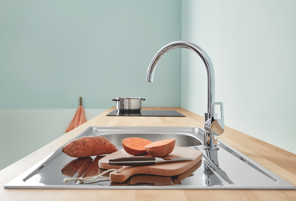 Grohe baucurve – mitigeur de salle de bain chromé 23599000, robinet de  cuisine, réparation de rénovation de l'évier, boîte de coque sanitaire,  lavabo - AliExpress