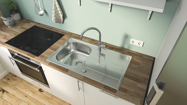 Start Flow - Kitchen Tap C-Spout  - Chrome 7