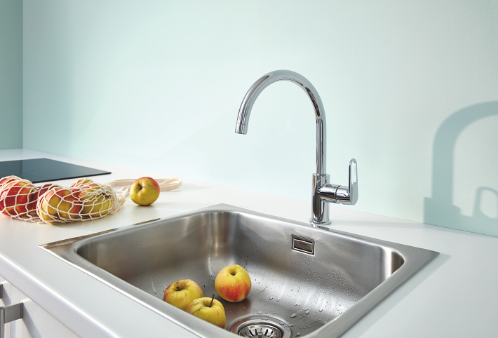 Start Flow - Kitchen Tap C-Spout  - Chrome 4