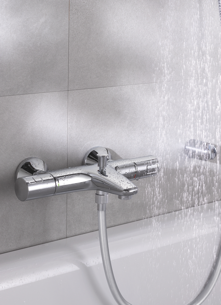 Precision Start Thermostatic bath/shower mixer 1/2" 4