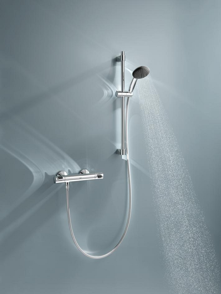 Precision Flow Mitigeur thermostatique douche 1/2 avec ensemble de douche