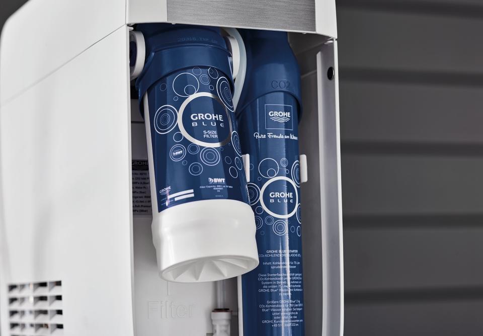 CO2-fles en filter voor GROHE Blue Home