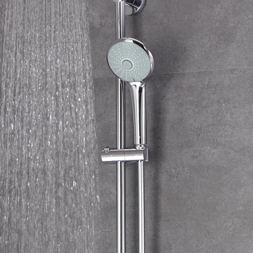 Euphoria System 260 Shower system with thermostatic mixer for wall