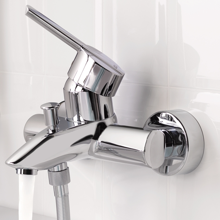 Feel Single-lever bath/shower mixer 1/2" 4