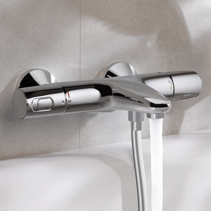 Thermostatic bath/shower mixer 1/2" 3